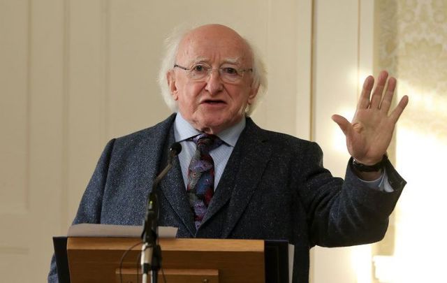 President of Ireland Michael D. Higgins during the ceremony for the 2018 Presidential Distinguished Service Awards.