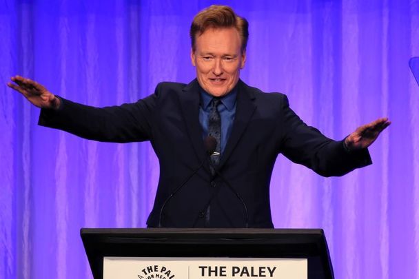 Irish American comedian Conan O\'Brien, pictured here in 2019.