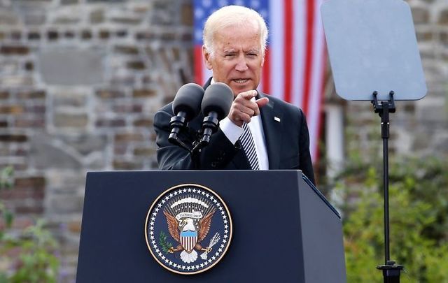 June 24, 2016: Then-Vice President Joe Biden speaking at Dublin Castle during his official visit to Ireland.