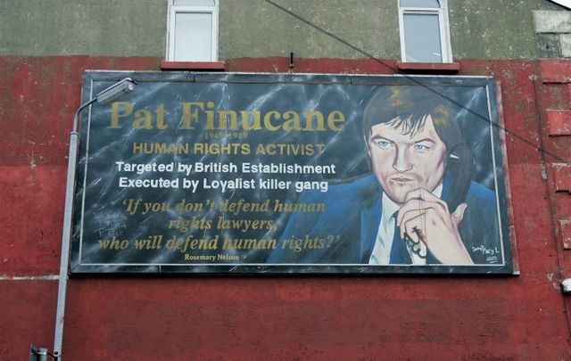Human rights lawyer Pat Finucane was shot 14 times and killed in front of his wife and young children in his Belfast home in February 1989.