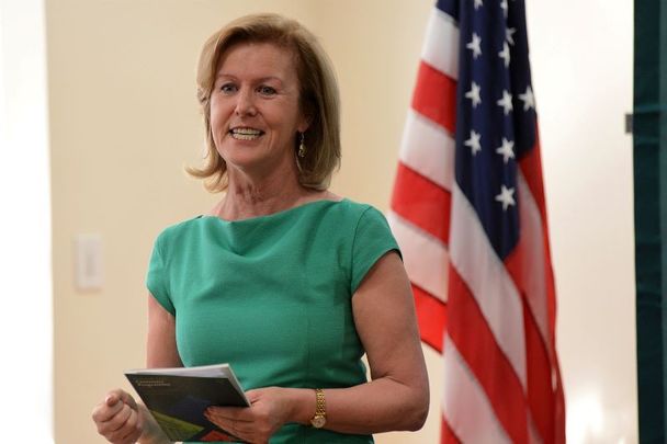 January 7, 2016: Ireland\'s Ambassador to the United States Anne Anderson at the launch of the 2016 Centenary Programme in the United States of America in New York at the Consulate of Ireland.