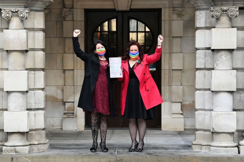 Same-sex couples in Northern Ireland can convert their civil partnerships to marriage from today