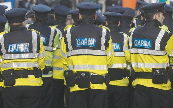 Gardaí gathered at Tramore Garda Station in Waterford to celebrate the promotion of an officer. 