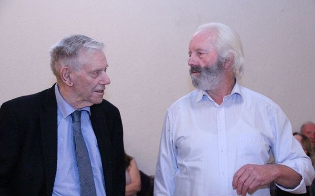 Mick Bourke (left) with matchmaker Willie Daly. 