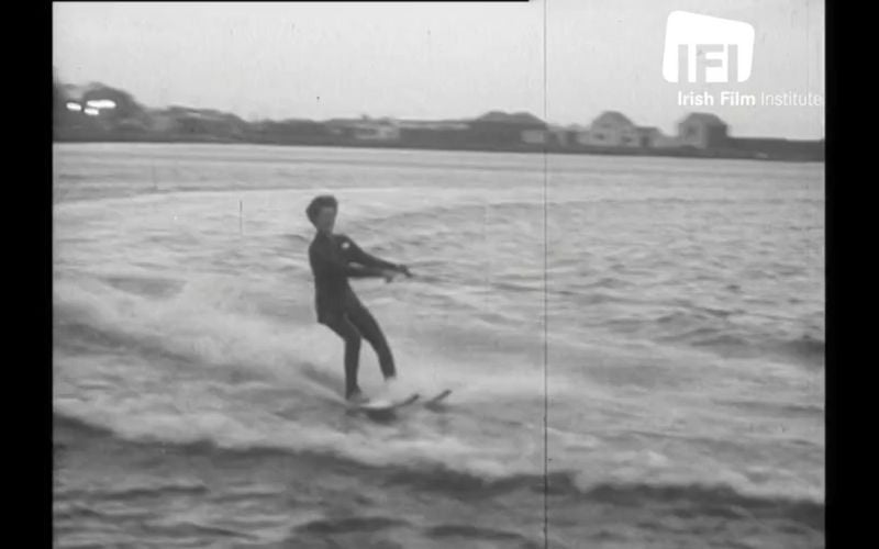 WATCH: Waterskiing in the freezing Irish Sea on Christmas Day, 1961
