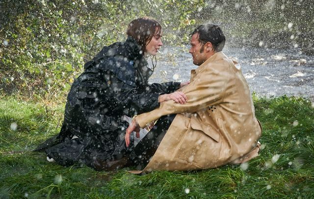 Emily Blunt and Jamie Dornan in \"Wild Mountain Thyme.\"
