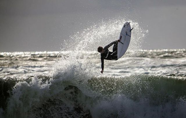 Ireland\'s Wild Atlantic Way features stunning spots for surfing, like here in County Donegal.