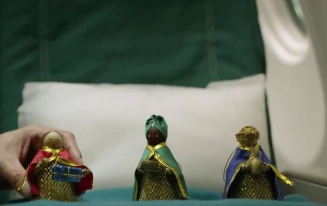 Aer Lingus flew the Three Wise Men to Natalie in New York. 