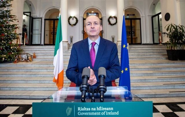 December 22, 2020: Taoiseach Micheal Martin announces that the Republic of Ireland will re-enter Level 5 restrictions from December 24.