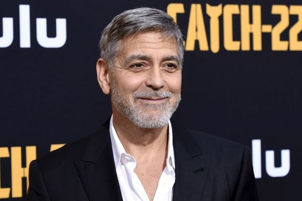 George Clooney at the premiere of Hulu\'s \"Catch-22\" on May 07, 2019, in Hollywood, California. 