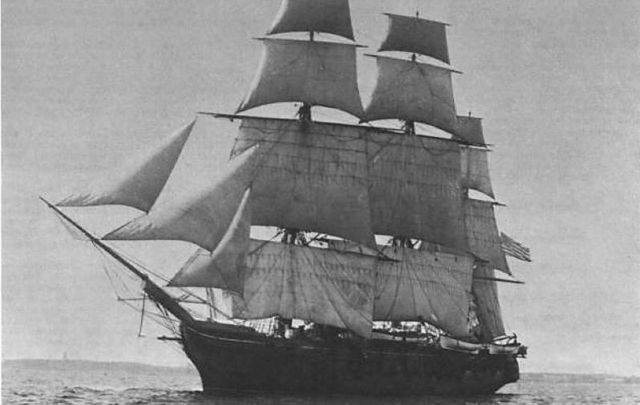 The USS Jamestown, taken between 1844 and 1913.