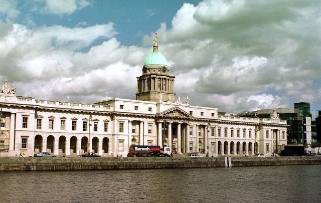 Ireland\'s Custom House in Dublin today.