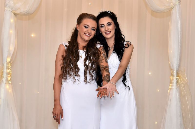 Newlyweds “humbled” to be Northern Ireland’s first legally married same-sex couple