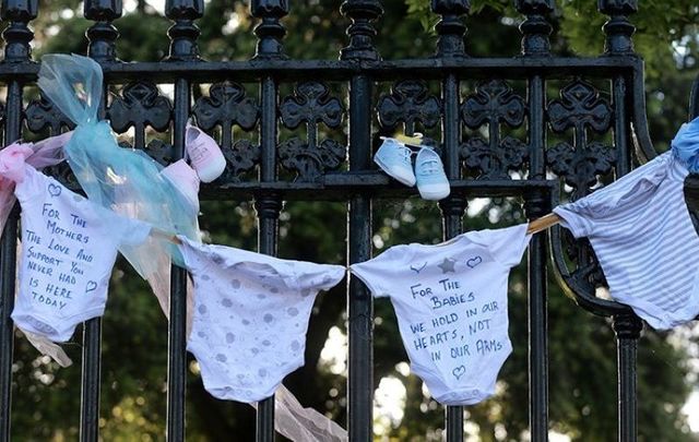 Scenes from an Irish Mother and Baby Home protest in Dublin