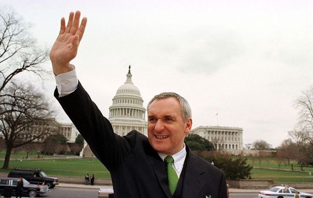 Bertie Ahern at Capitol Hill. 