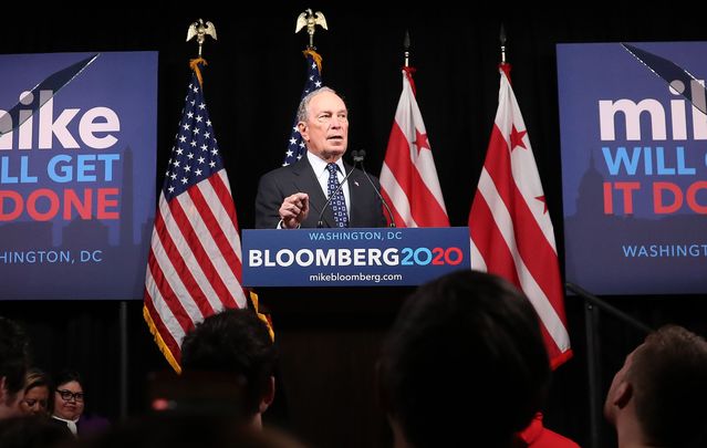 Michael Bloomberg, Democrat presidential hopeful.