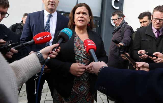 Sinn Féin leader Mary Lou McDonald.