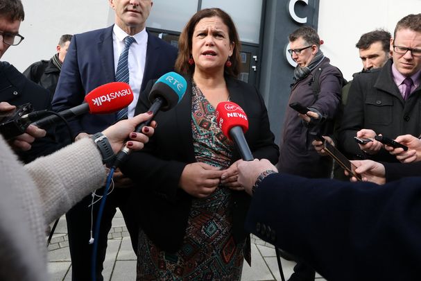 Sinn Fein leader Mary Lou McDonald.