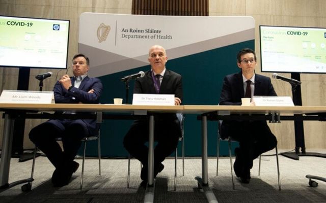 National Director of Operations HSE Liam Woods, Chief Medical Officer HSE Dr. Tony Holohan and Deputy Chief Medical officer Dr. Ronan Glynn