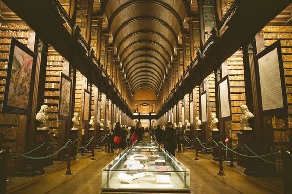The Long Room, at Trinity College Library, home to the Book of Kells: Enter to win a six-night trip to Ireland worth \$3,000.