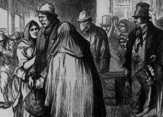 Poor Irish emigrants