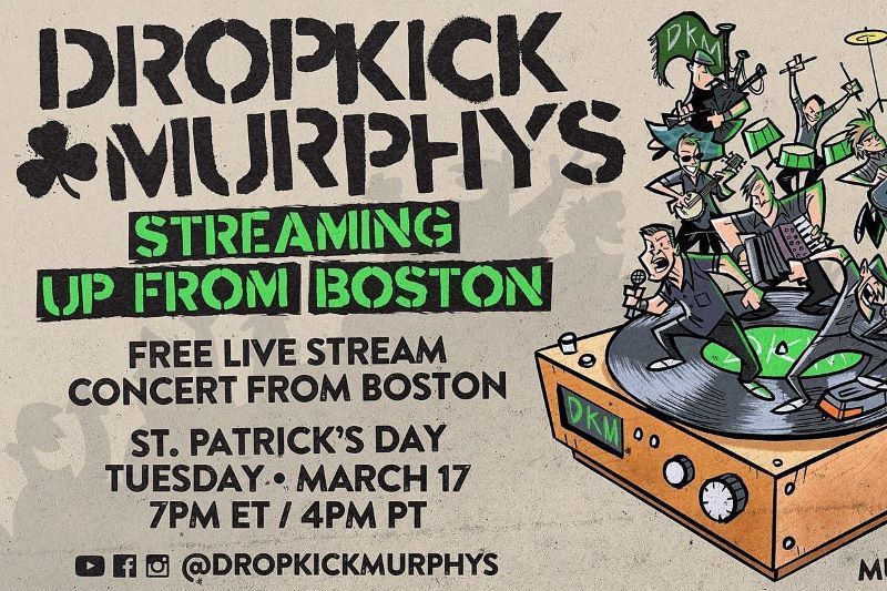 WATCH: Dropkick Murphys St. Patrick’s Day concert from Boston!