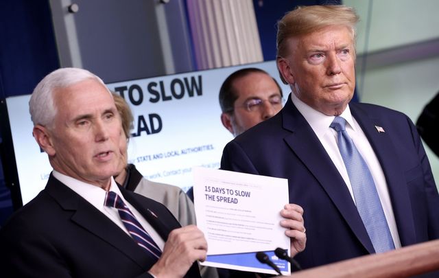 Vice President Mike Pence and United States President Donald Trump.