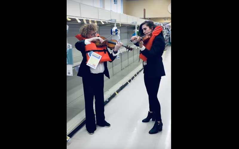 Irish musician laments toilet paper sell-out with Titanic’s “Nearer My God to Thee”