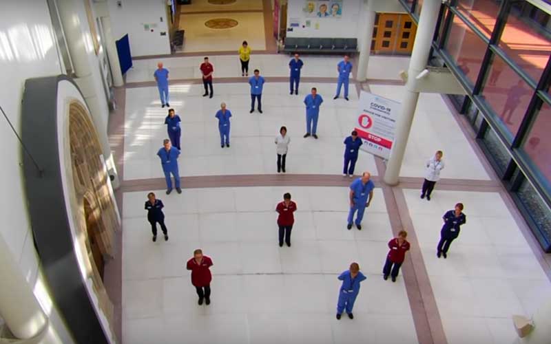 WATCH: Belfast healthcare workers beg people to stay home amid coronavirus