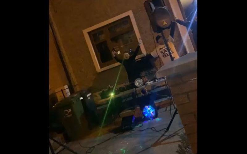 WATCH: Dublin neighborhood hosts socially-distanced Saturday night raves