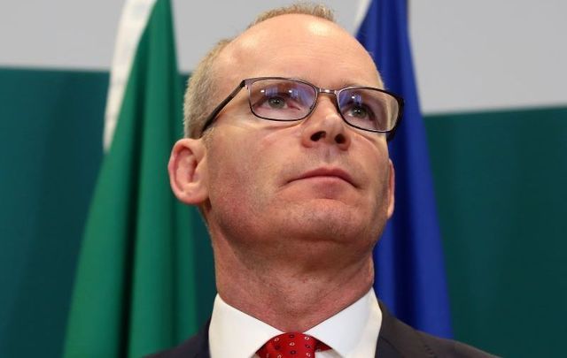 Ireland\'s Tanaiste and Minister of Foreign Affairs and Trade Simon Coveney at a press conference in March 2020.