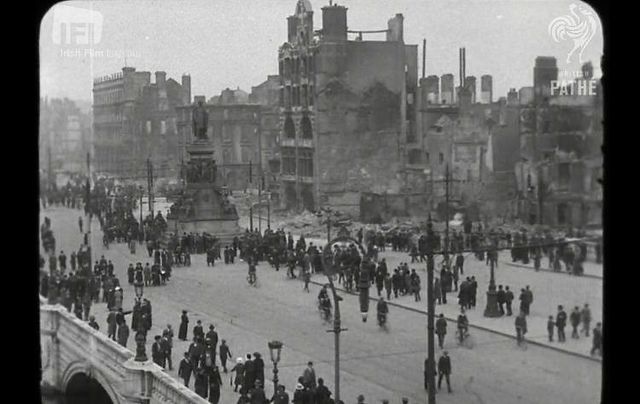 Dublin City in the aftermath of the 1916 Easter Rising.