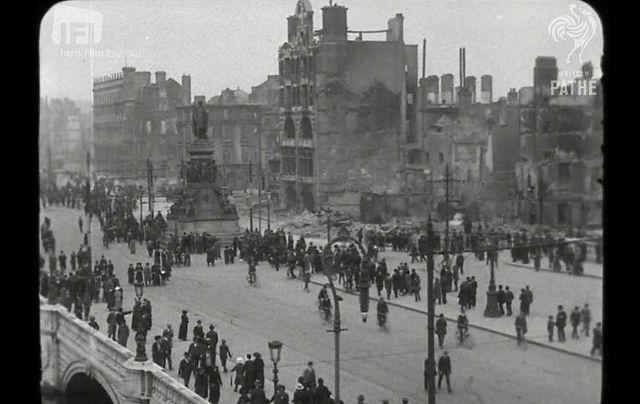 1916 Easter Rising aftermath in Dublin newsreel