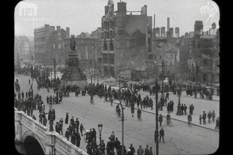 1916 Easter Rising aftermath in Dublin newsreel