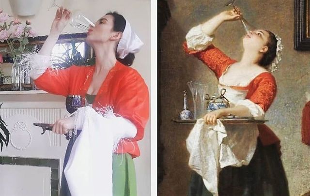 Irish stylist and blogger Martha Gilheaney is bringing famous artworks to life during lockdown.