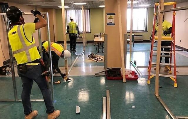 Archstone Builders worked around the clock to convert a facility at a New Jersey hospital for COVID-19 patients.