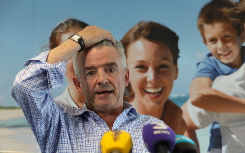 Ryanair’s O’Leary says airline won't fly because of “idiotic” distancing rules