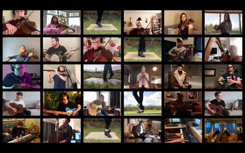 WATCH: Irish musicians and dancers join together from afar for stunning performance