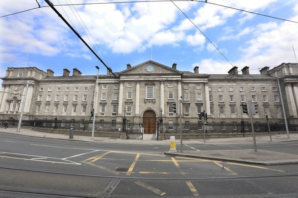 Quiet streets: Trinity College amid the COVID-19 lockdown.