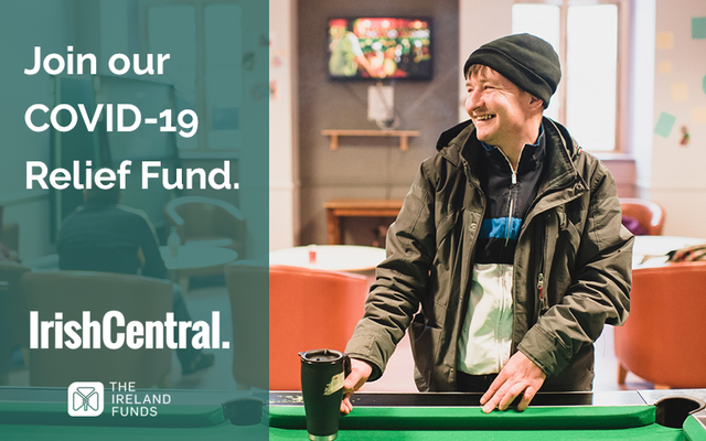 Join IrishCentral\'s COVID-19 Relief Fund, in association with The Ireland Funds.