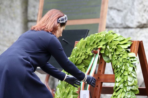 Ireland\'s Culture Minister Josepha Madigan at the National Famine Commemoration.