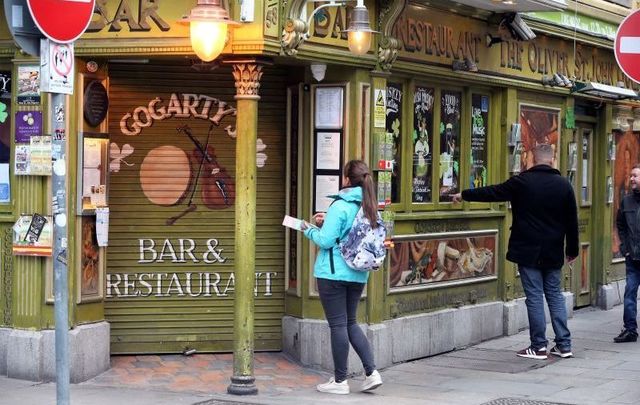 he Oliver Saint John Gogarty pub in Dublin on March 16, 2020.
