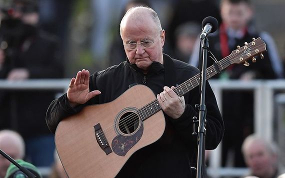 Christy Moore performed the two songs on Thursday. 