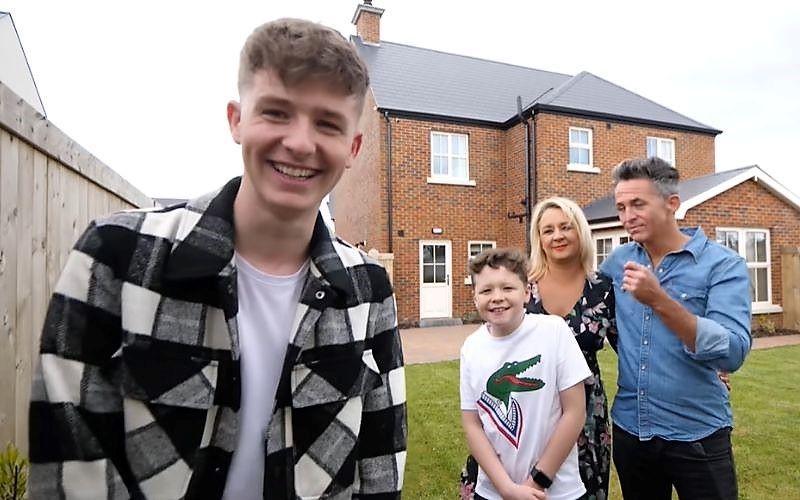 WATCH: Northern Irish YouTube star surprises his family with their dream home