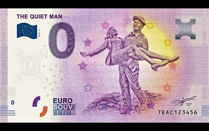 "The Quiet Man" commemorated on new souvenir Euro note