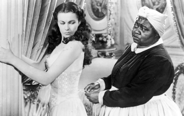 Vivien Leigh and Hattie McDaniel in a still from the 1939 film \'Gone with the Wind.\'