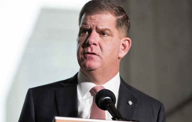 Mayor of Boston Marty Walsh pictured here in March 2020.