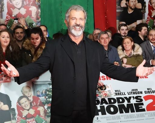Mel Gibson photographed at the premiere of Daddy\'s Home, in 2017.