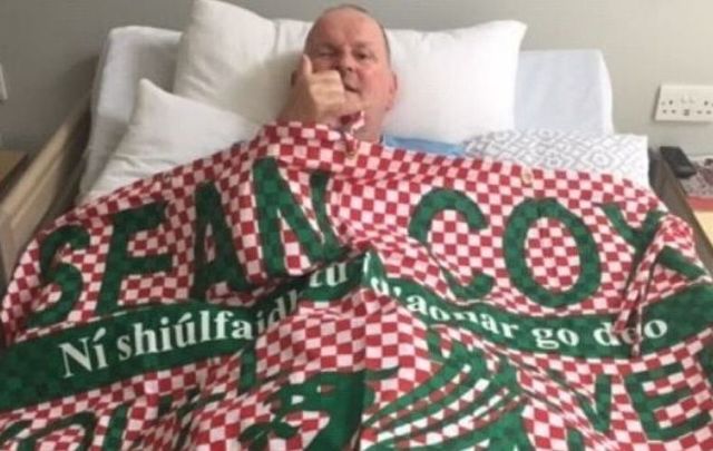 Sean Cox celebrates Liverpool\'s first league title in 30 years.