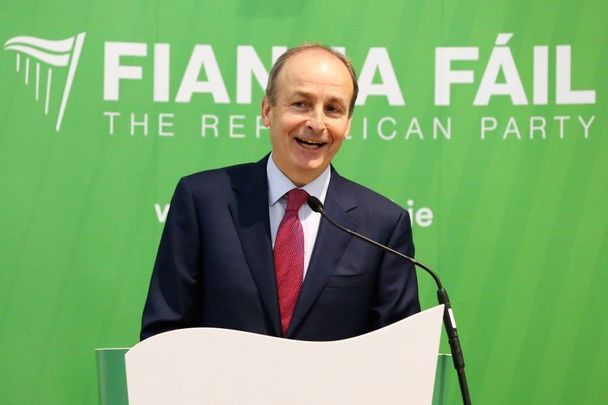 Micheál Martin, the leader of Fianna Fáil, speaking on June 26, 2020.